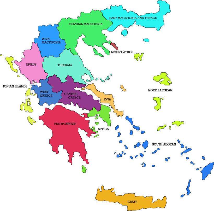 Greece clipart greece olympia. Map of wine regions