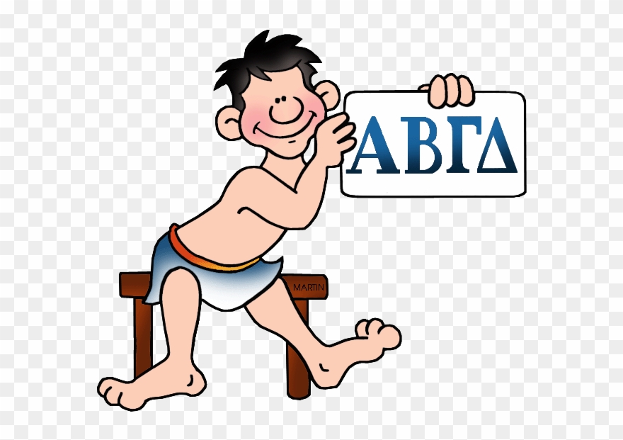 Alphabet ancient for kids. Greece clipart greek letter