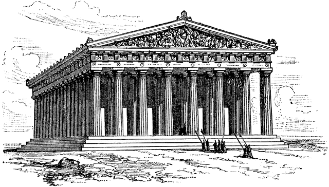 Parthenon etc . Greek clipart college building
