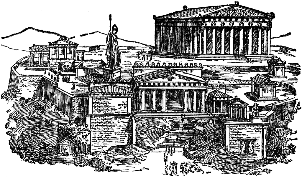 greek clipart ancient town