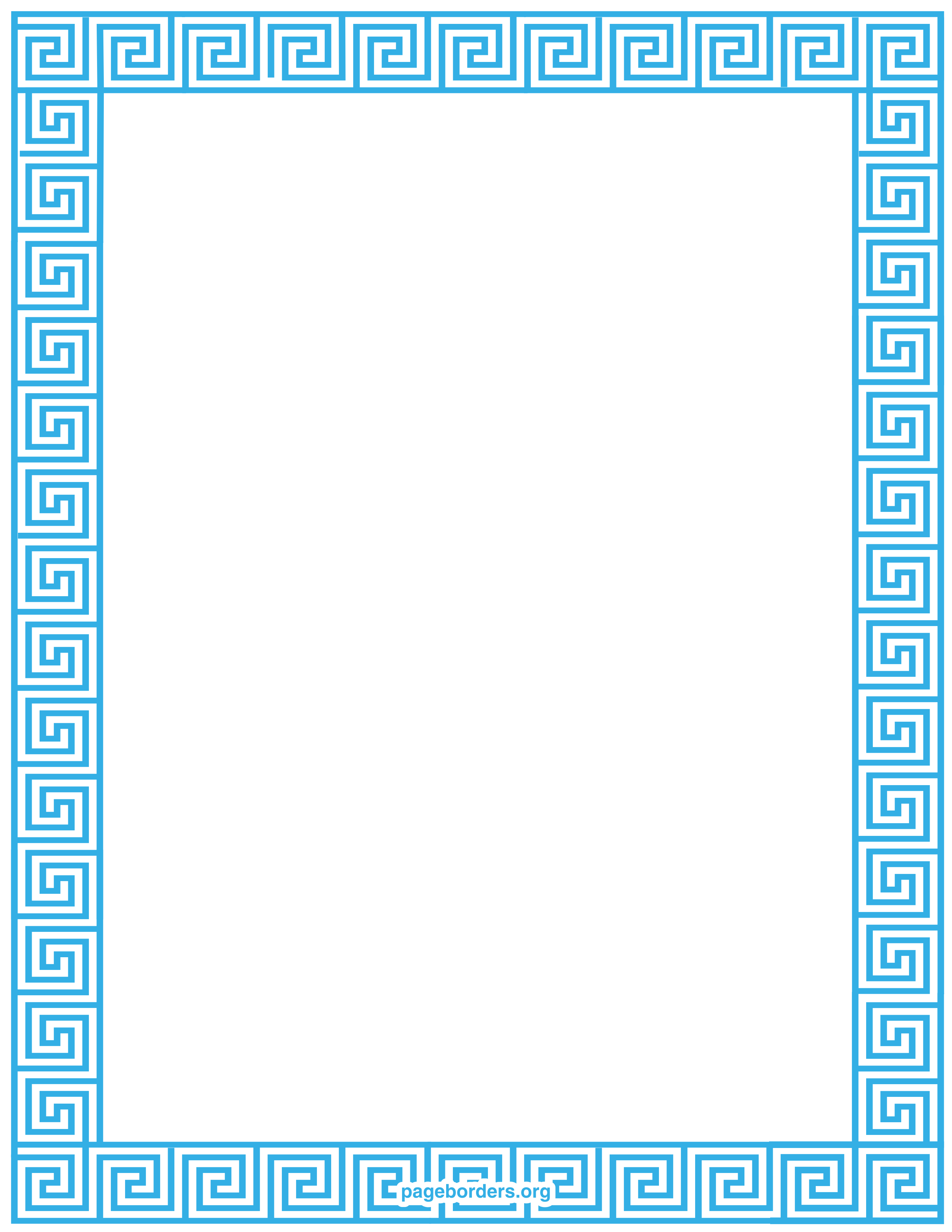 Free border pattern download. Greek clipart boarder