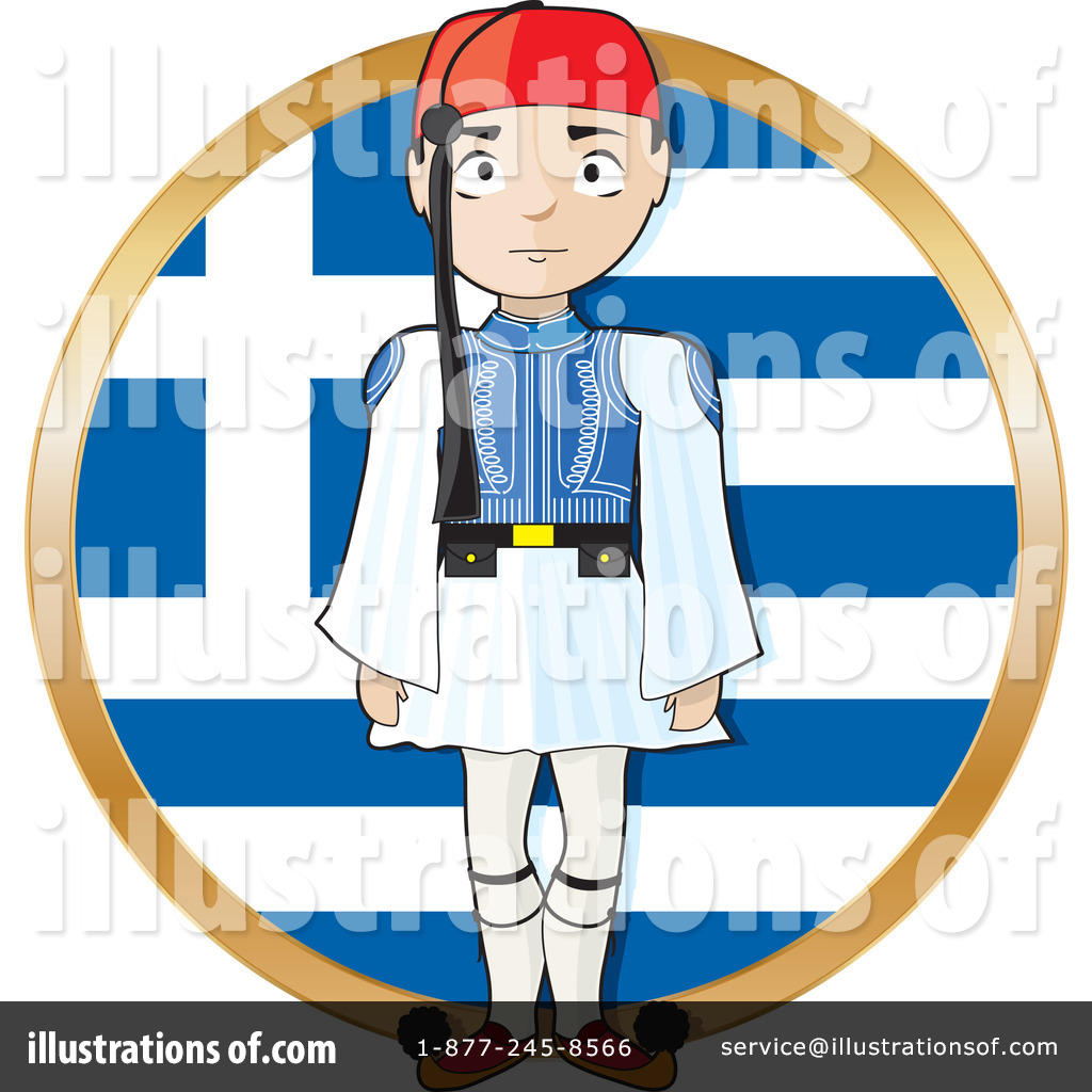 Greek clipart greek boy. Evzone illustration by maria