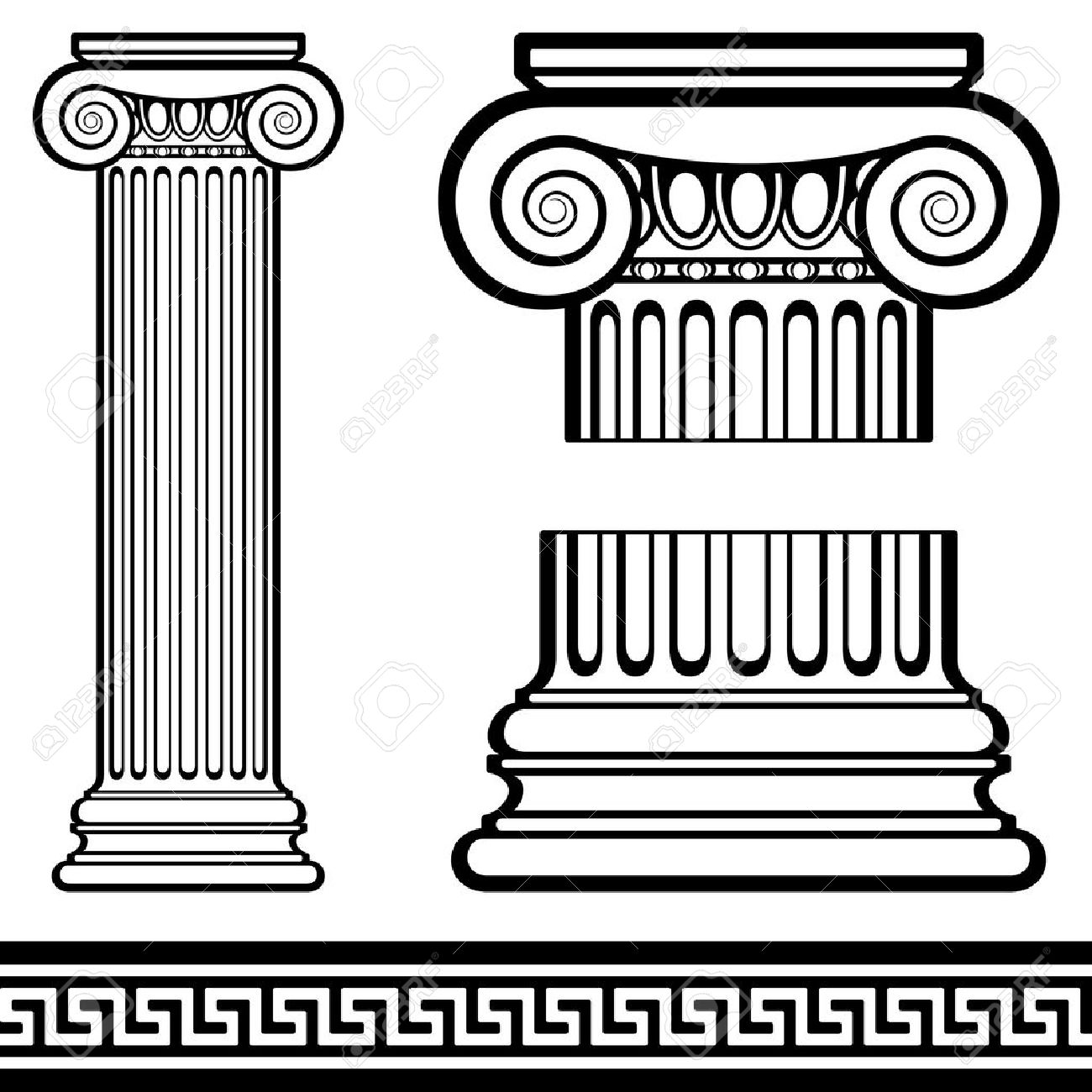greek clipart greek column