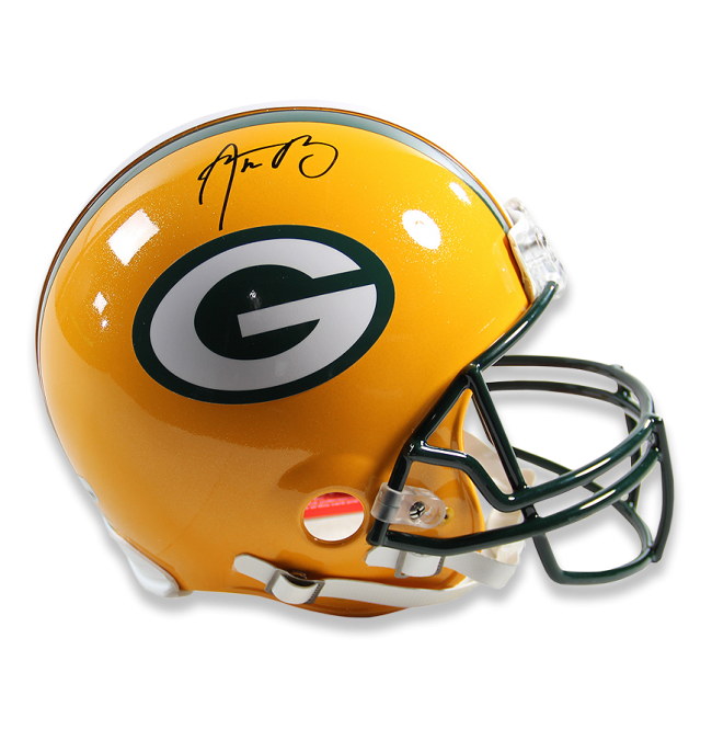 Aaron rodgers signed full. Green bay packers helmet png