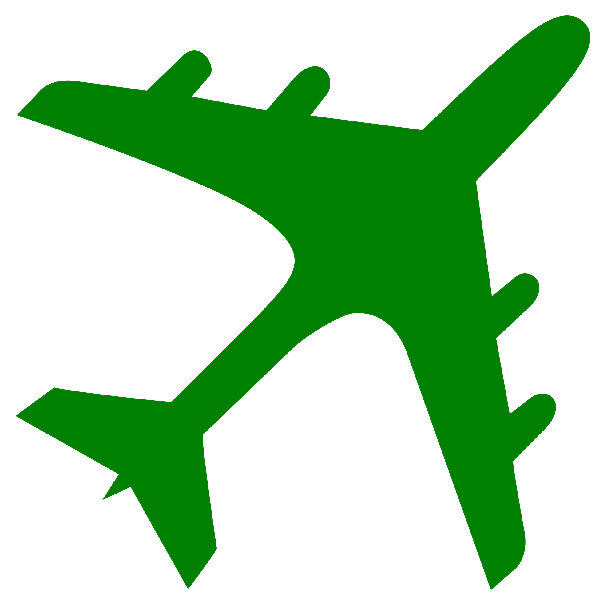 jet clipart green