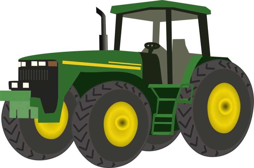 green clipart bulldozer