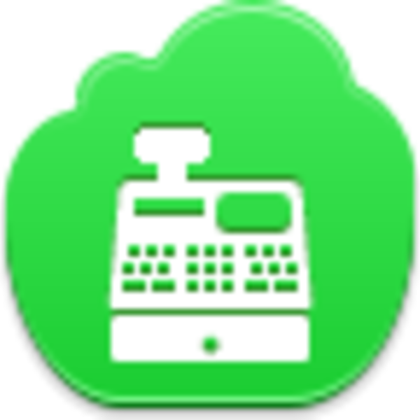 Icon free images at. Green clipart cash register