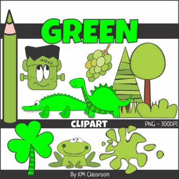Objects . Green clipart color green