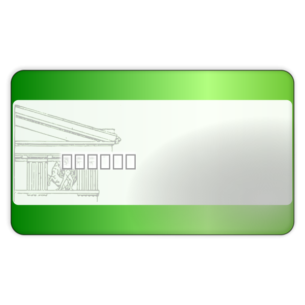 green clipart credit card