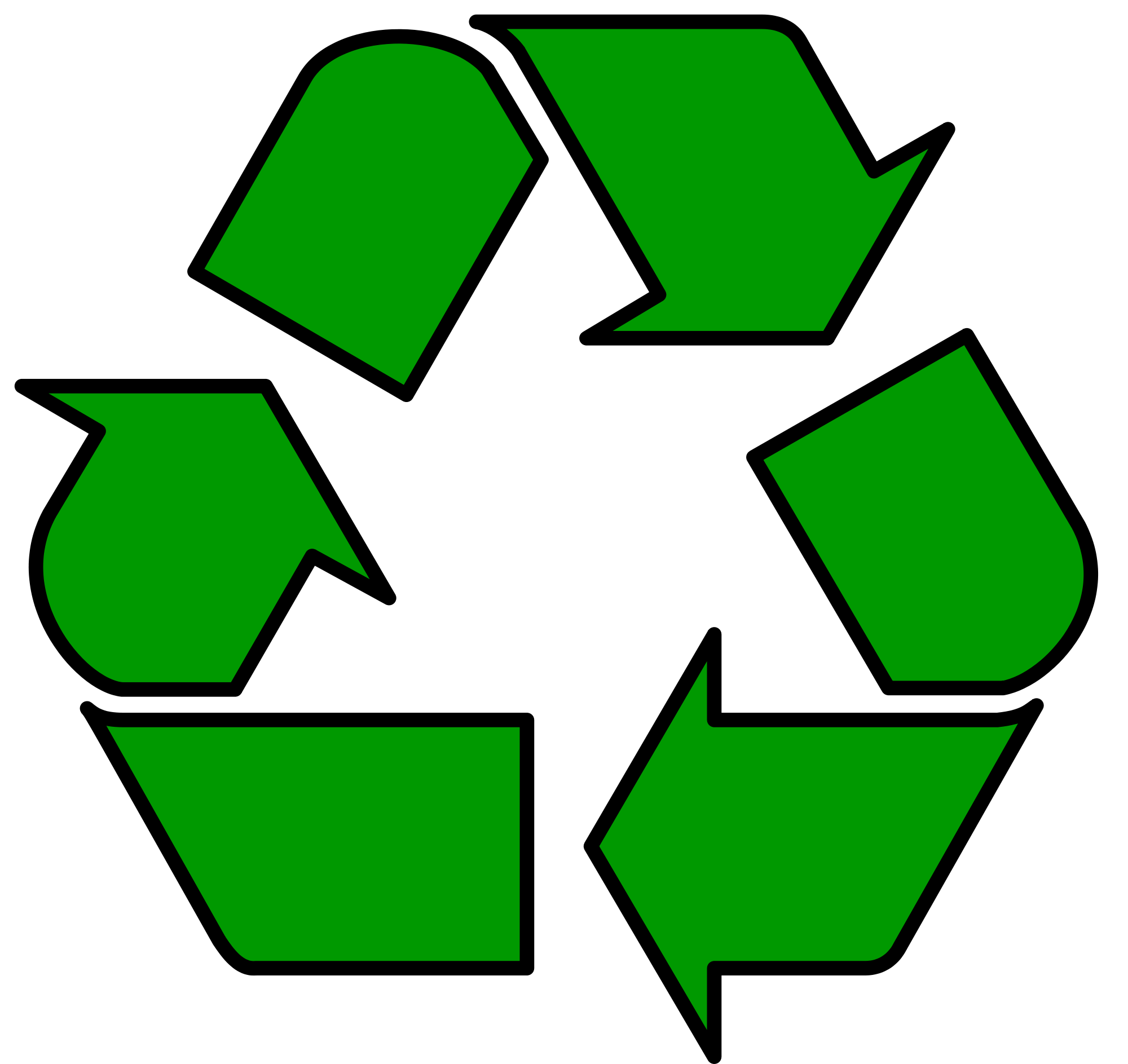 green clipart dustbin