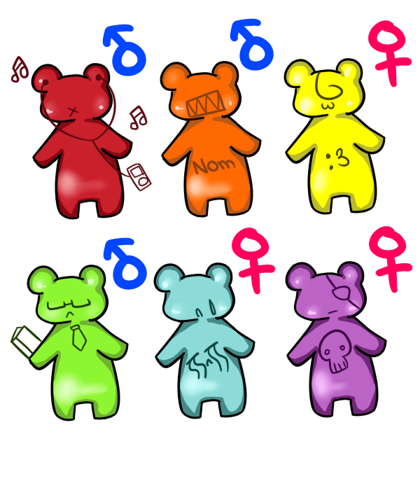 Green clipart gummy bear. Mystery adoptables by agentsushi