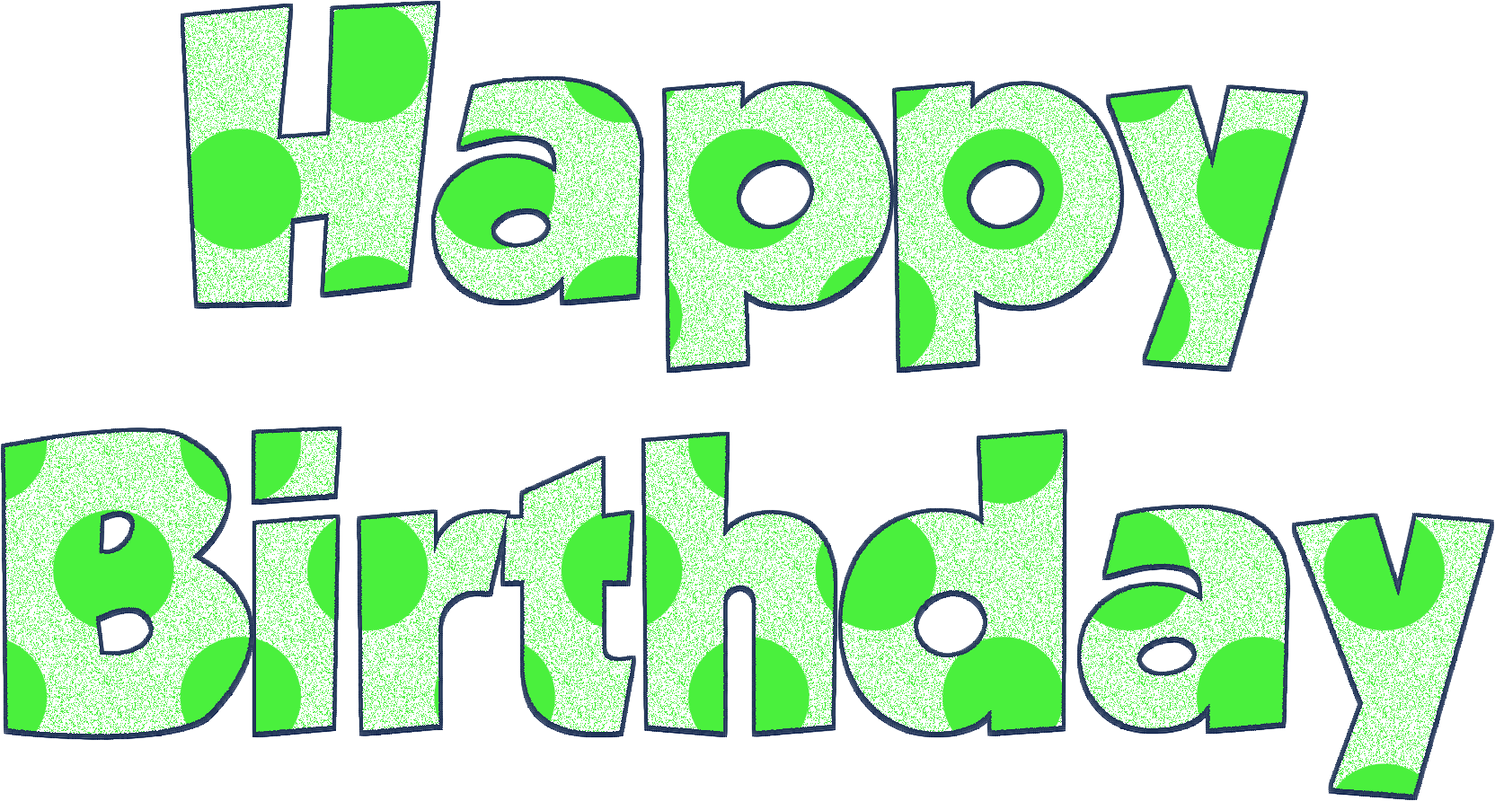 green clipart happy birthday