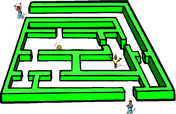 green clipart maze