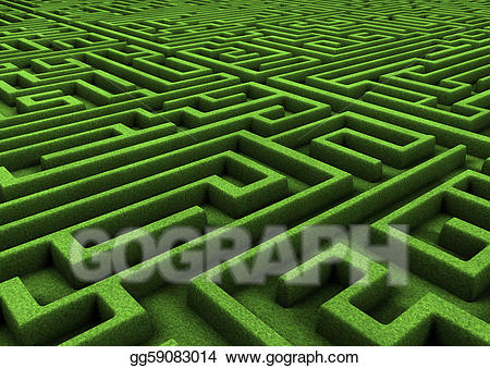 maze clipart green