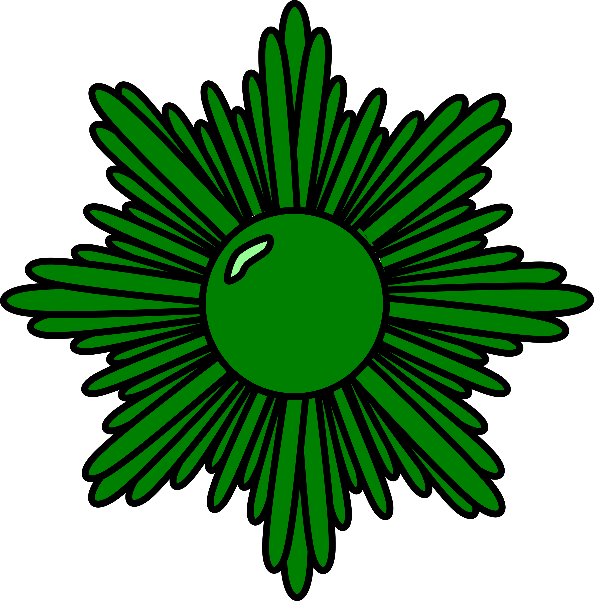 medal clipart leaf