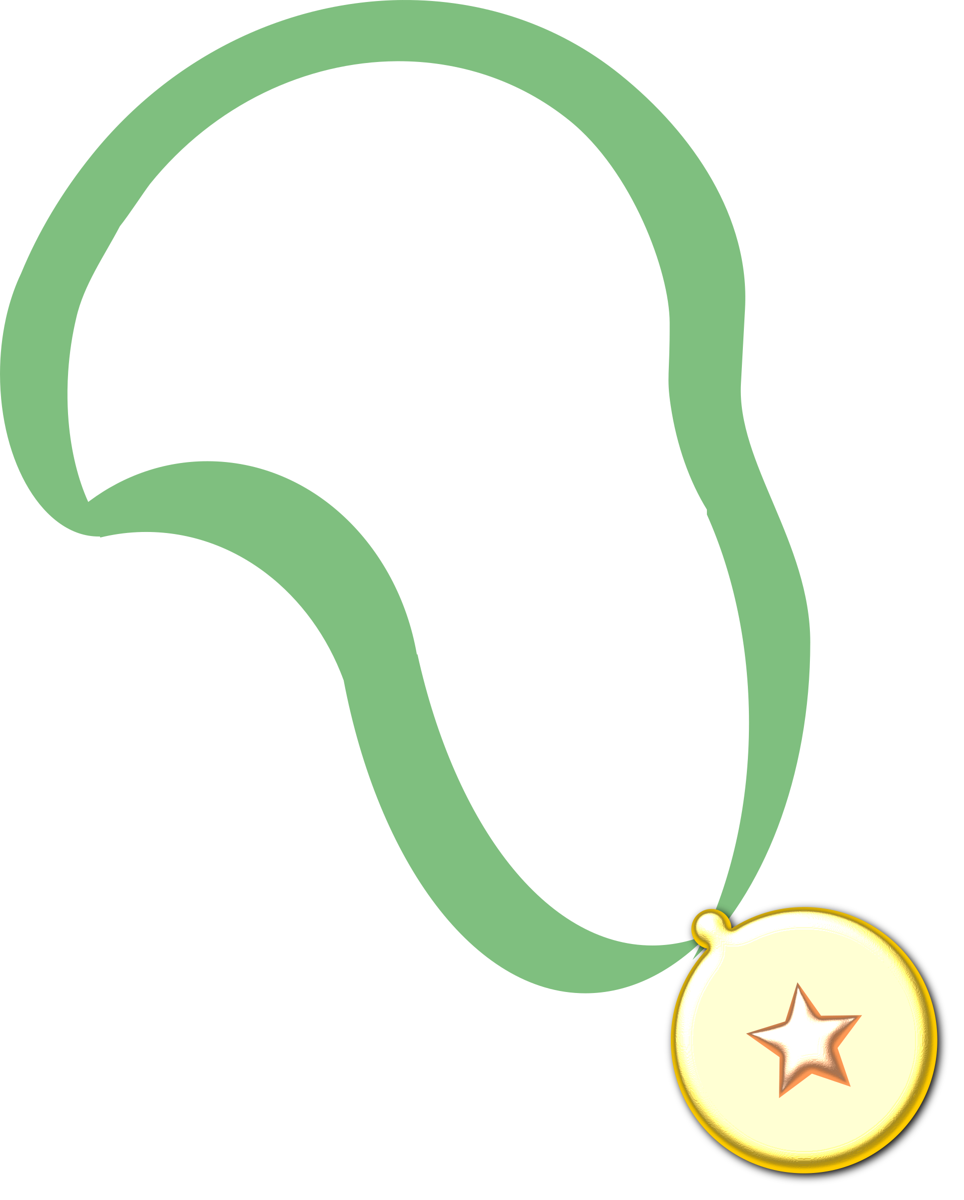 medal clipart green