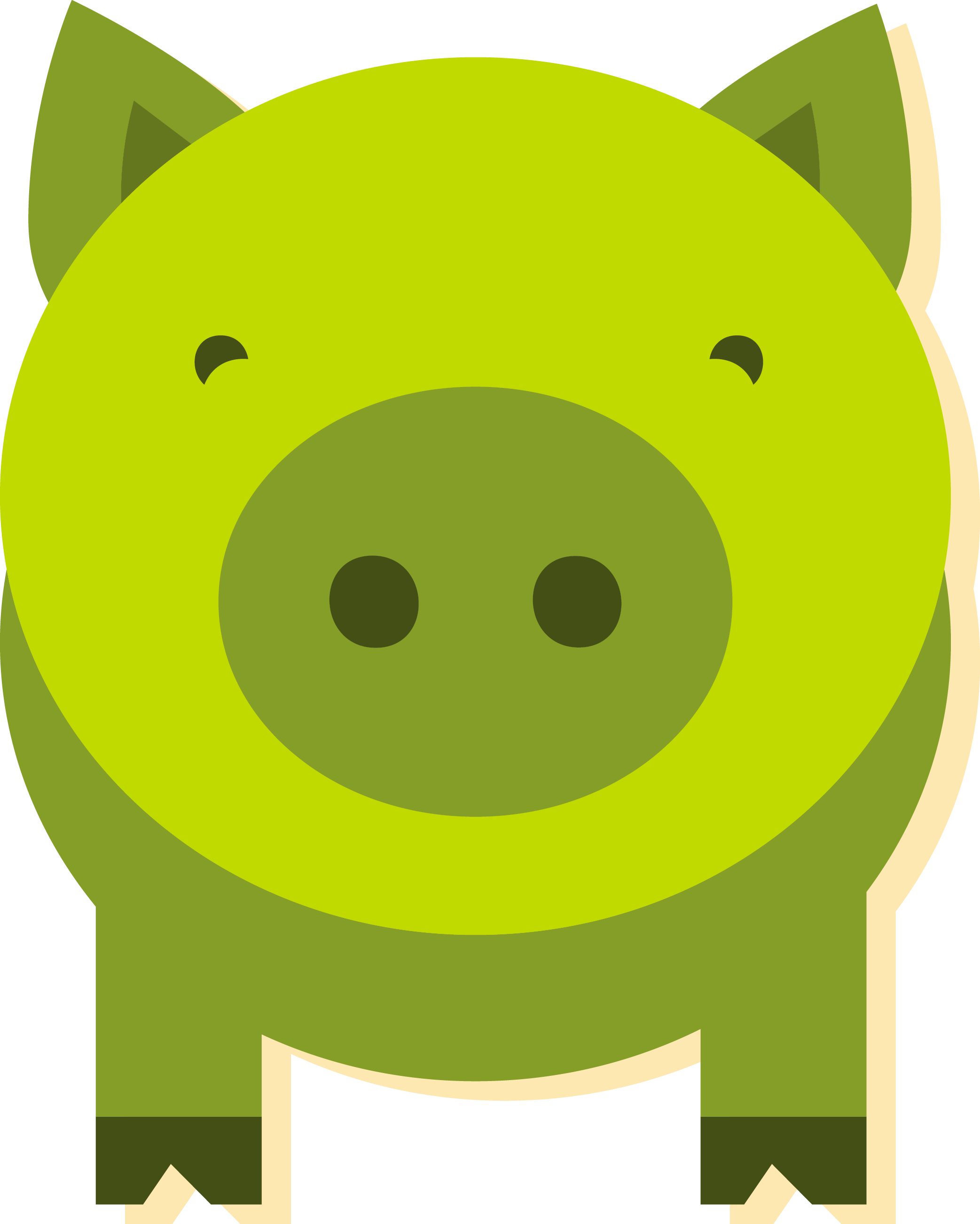 Watermelon clipart green object. Domestic pig clip art