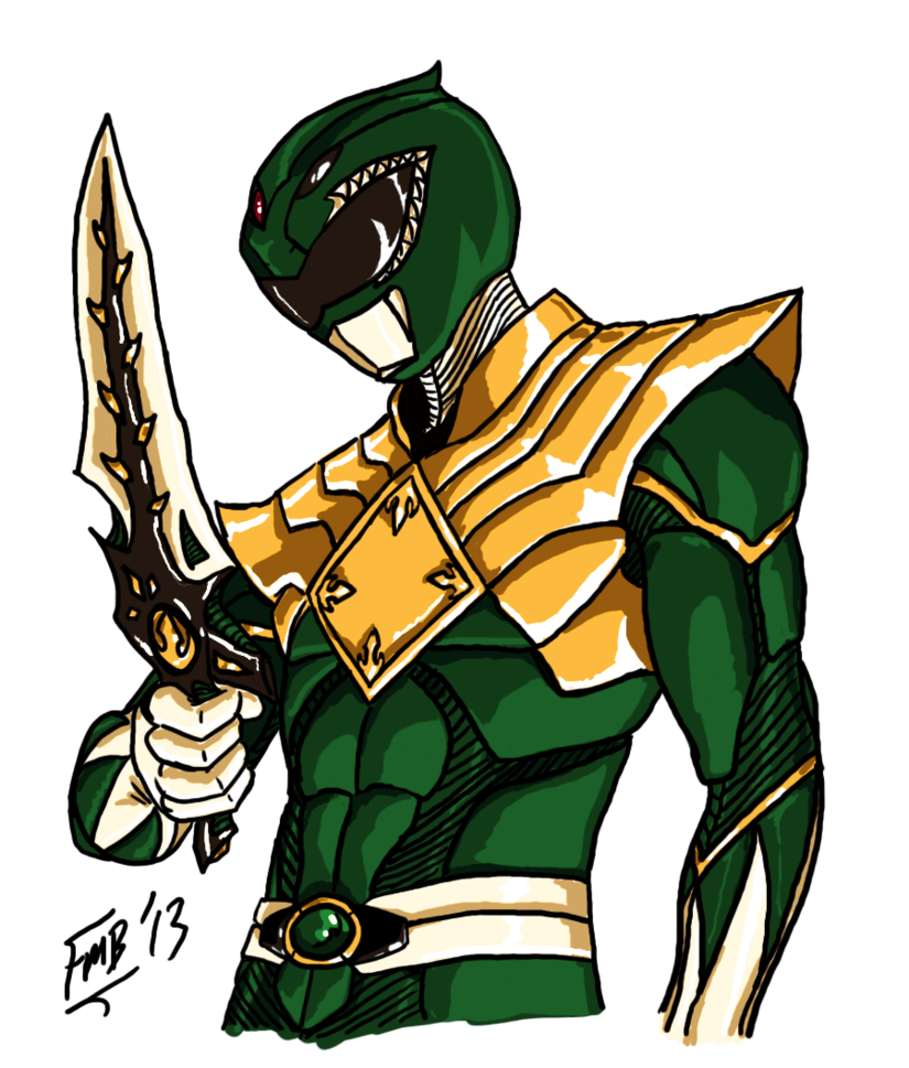 green clipart power rangers