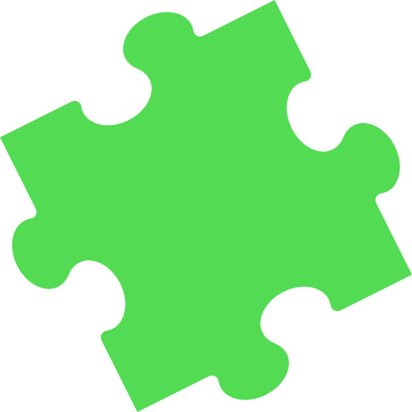 green clipart puzzle