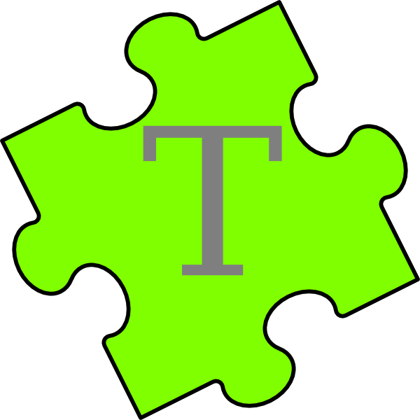 green clipart puzzle
