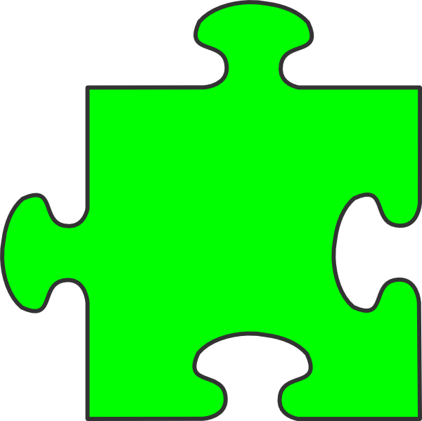 puzzle clipart green