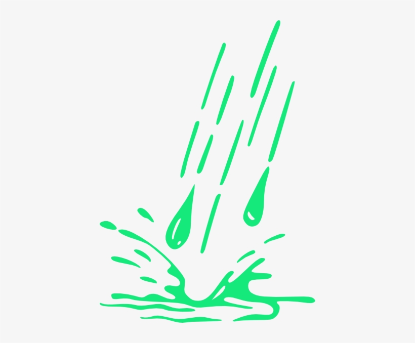 raindrop clipart green