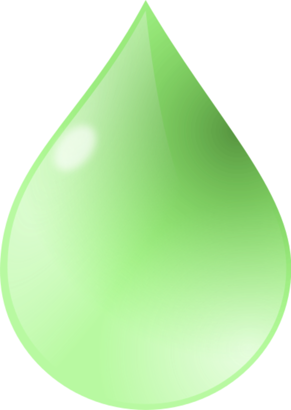 green clipart raindrop
