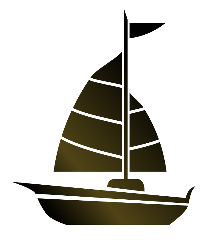 green clipart sailboat
