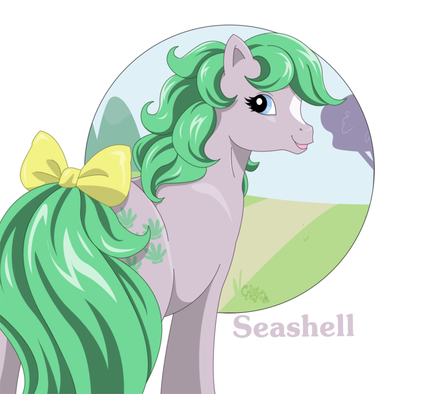 green clipart seashell