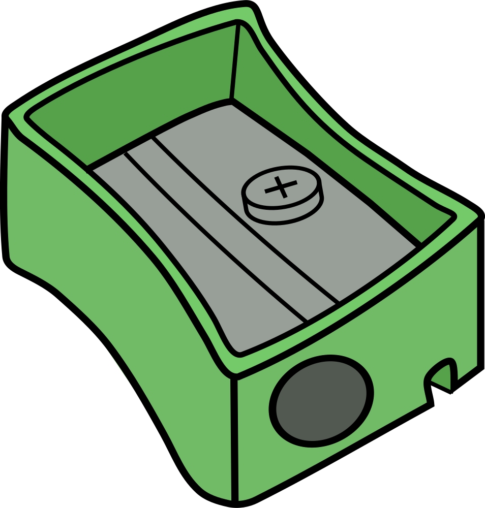 green clipart sharpener
