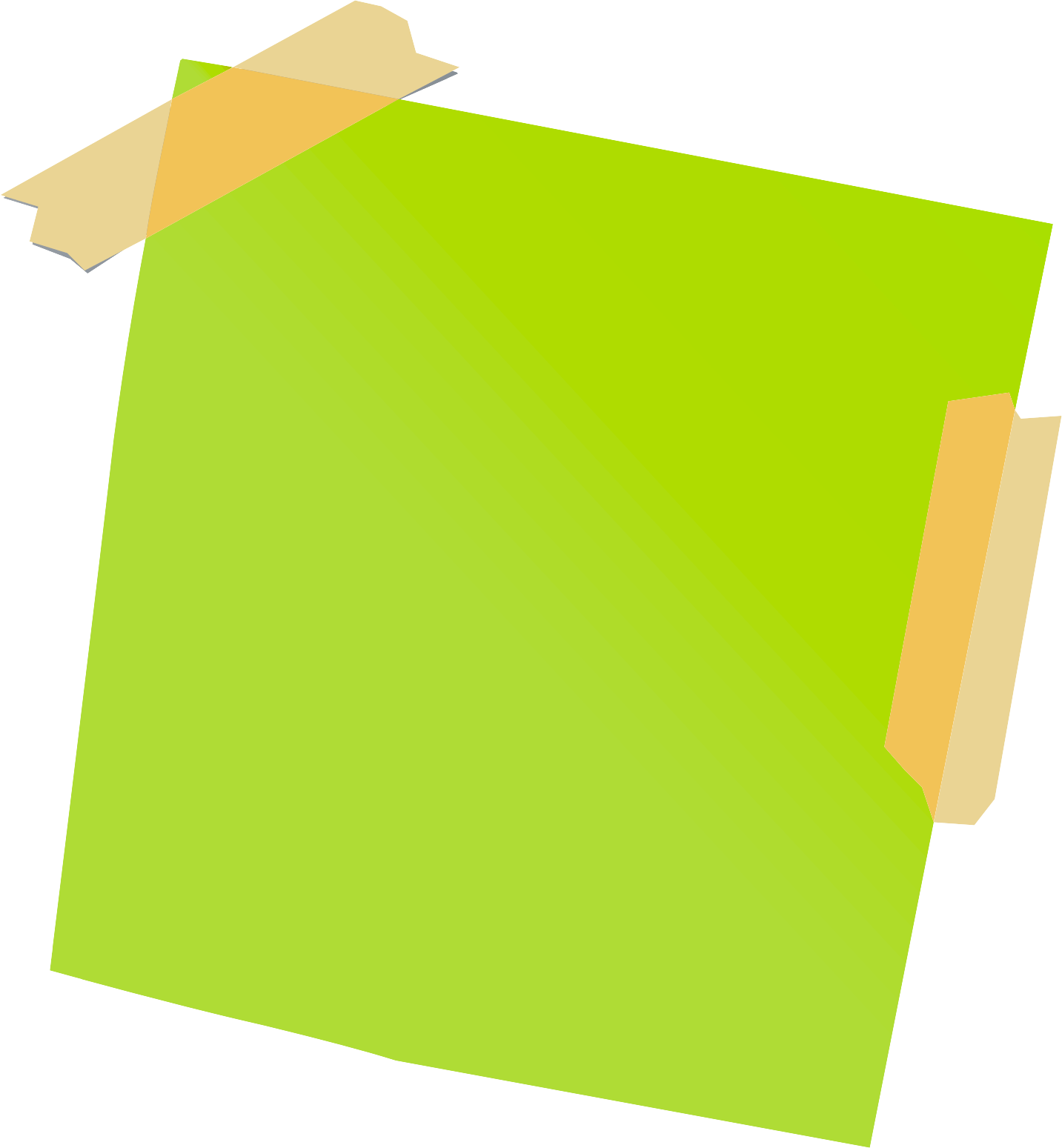 Green Clipart Sticky Note Green Sticky Note Transparent FREE For 