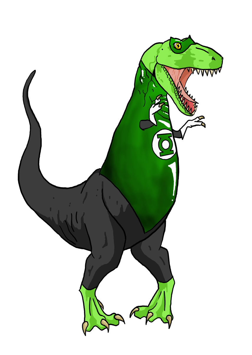 green clipart t rex