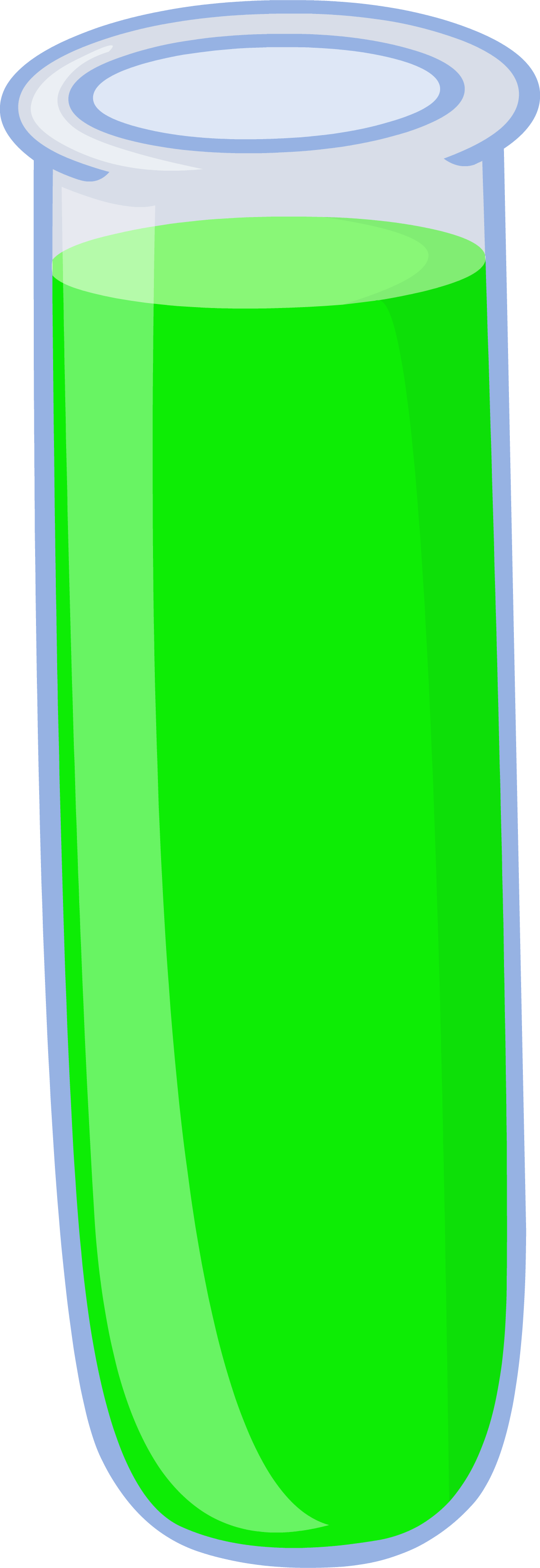 green clipart test tube