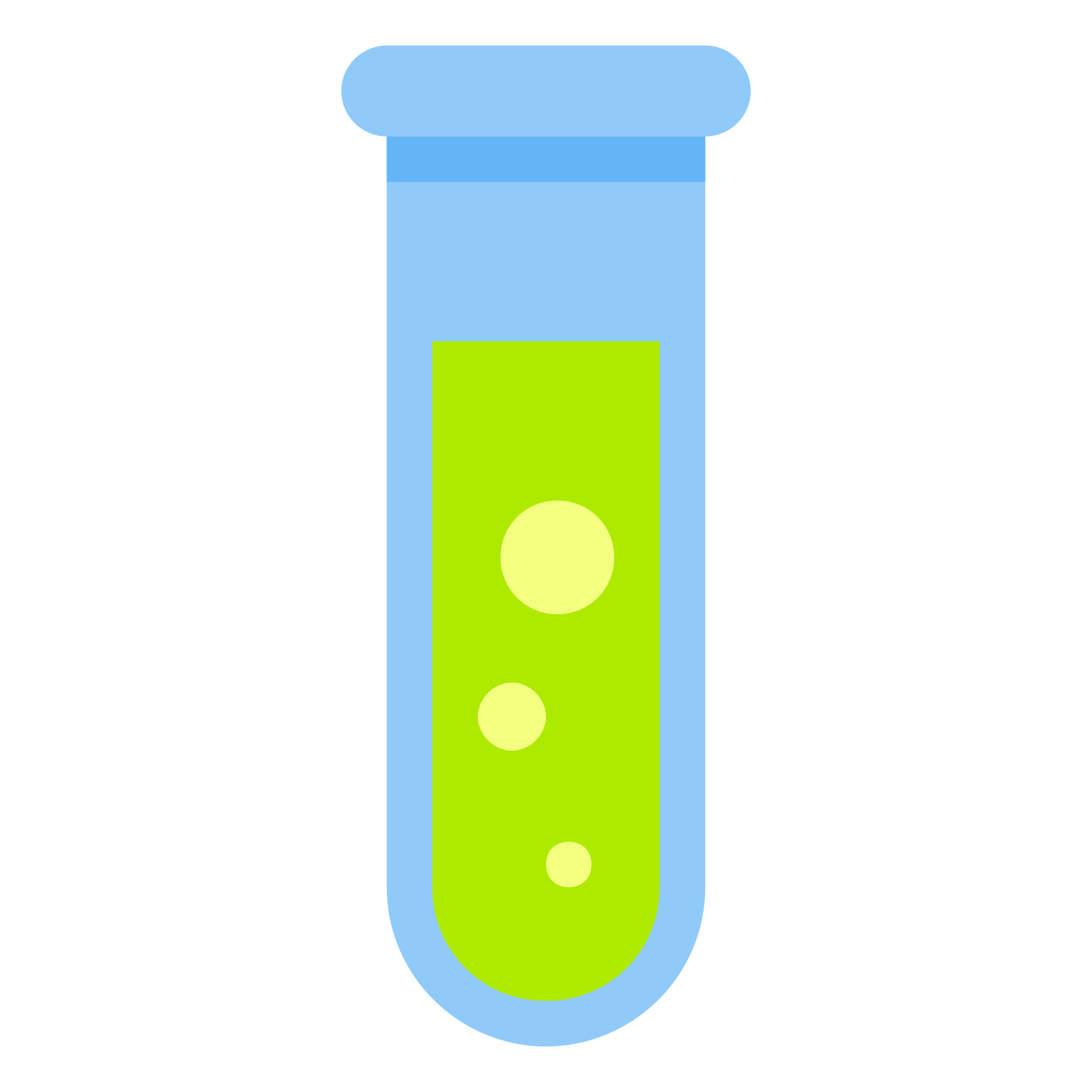 green clipart test tube