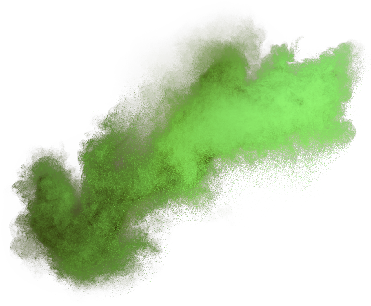 Green smoke png.  effect for free