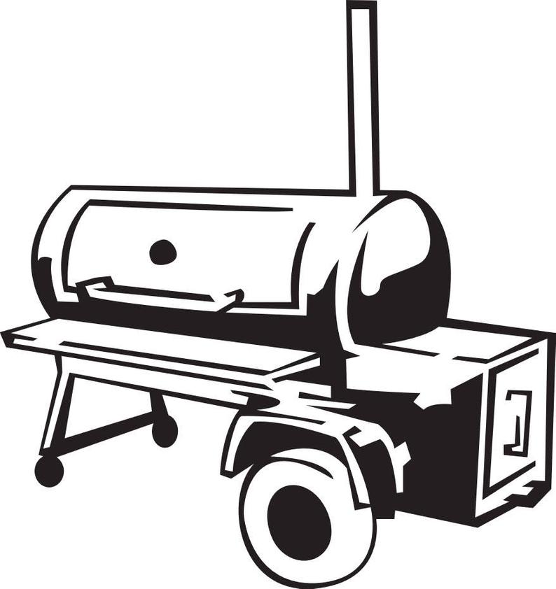 Grill clipart barbecue smoker. Professional svg file and