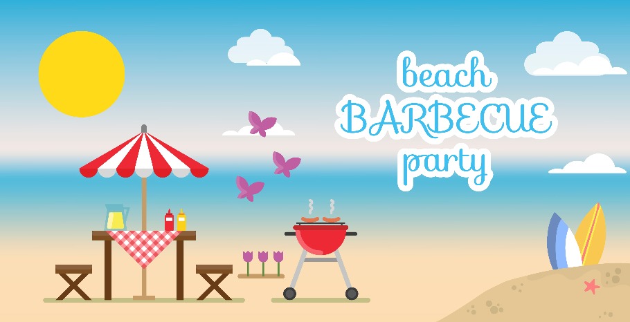 grill clipart beach barbecue