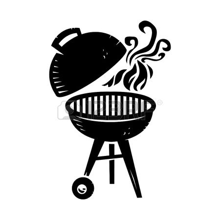 grill clipart black and white