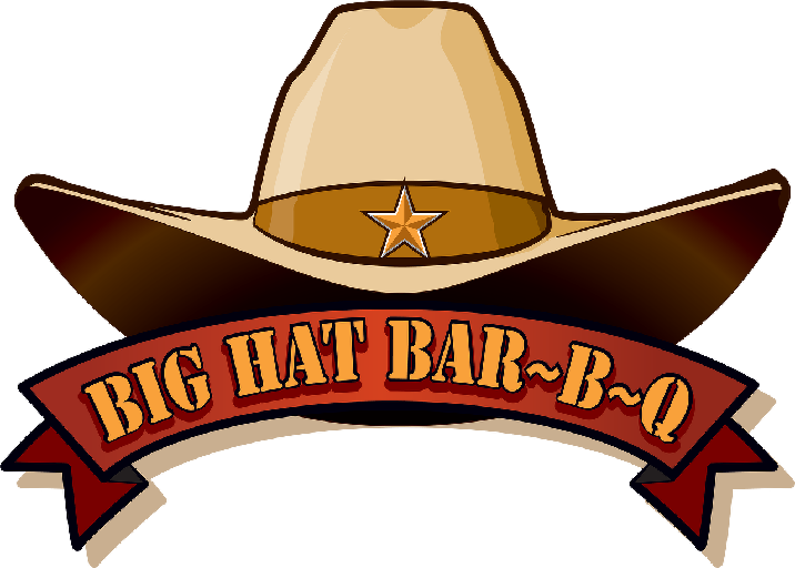Grill clipart cowboy. Big hat bar b