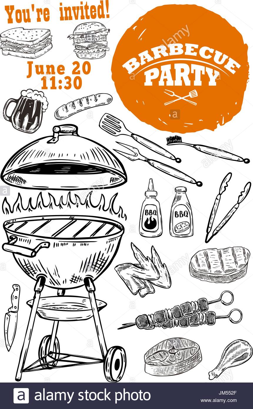 Drawing at getdrawings com. Grill clipart drawn