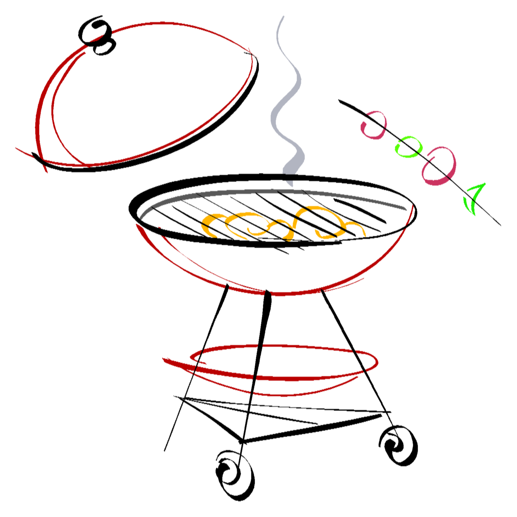 Grill clipart drawn, Grill drawn Transparent FREE for download on