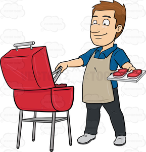 grill clipart man