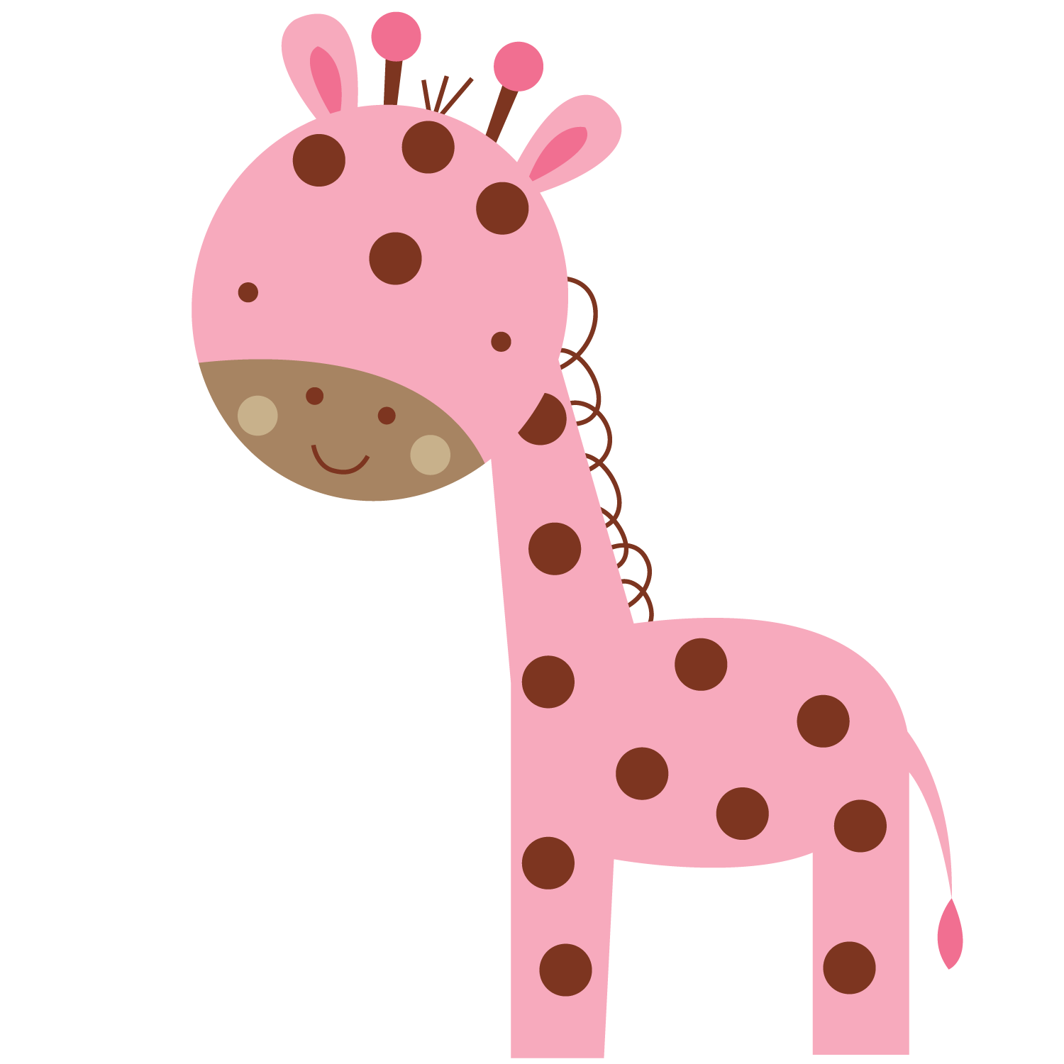 Girl giraffe explore pictures. Grill clipart pink