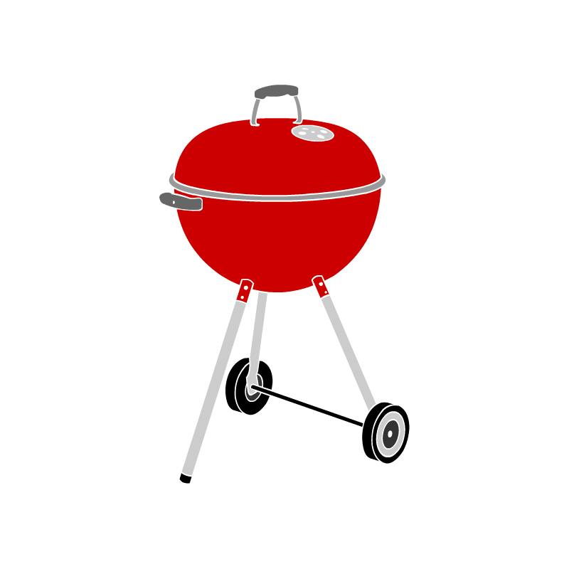 grilling clipart red grill
