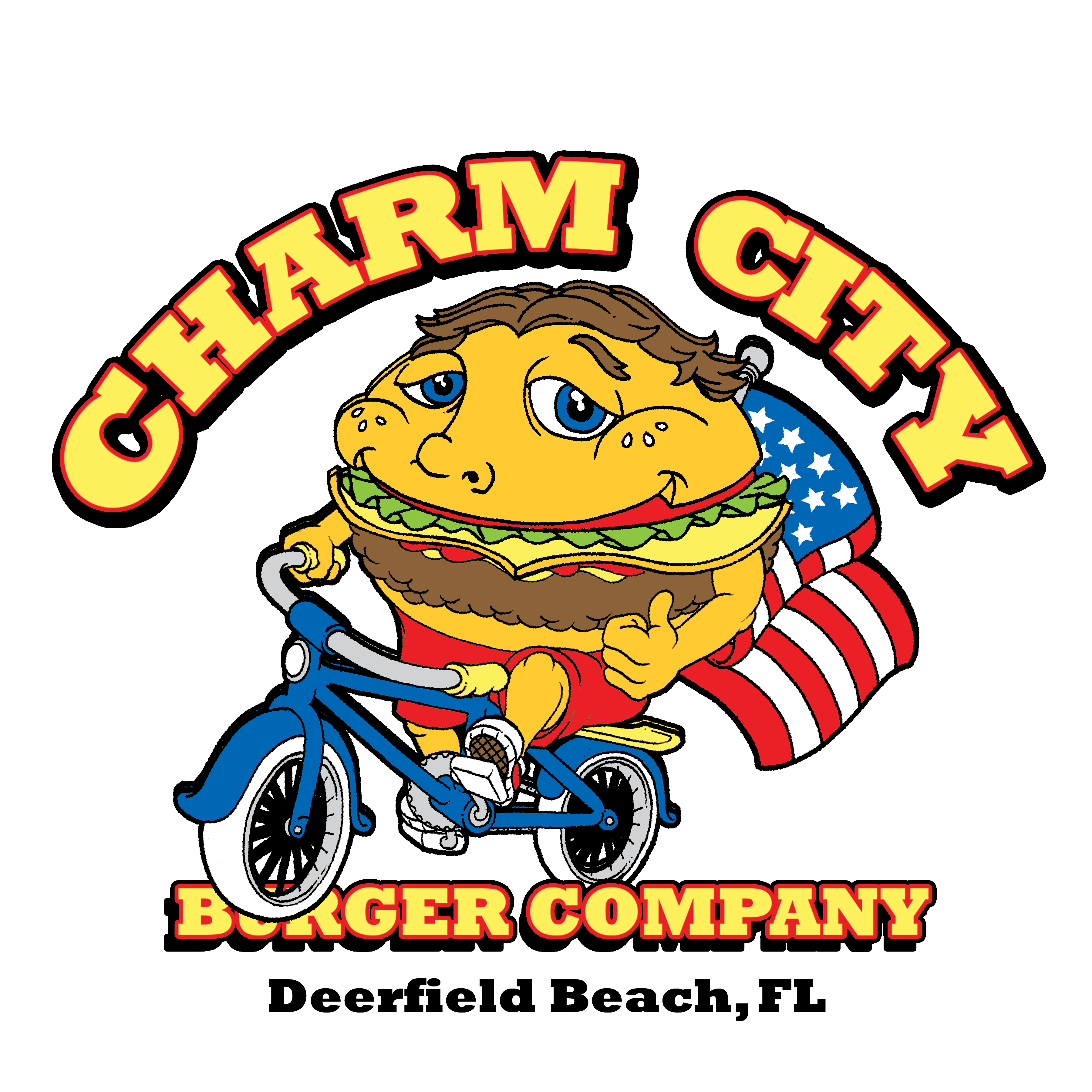 Grill clipart sandwich press. Charm city burger co