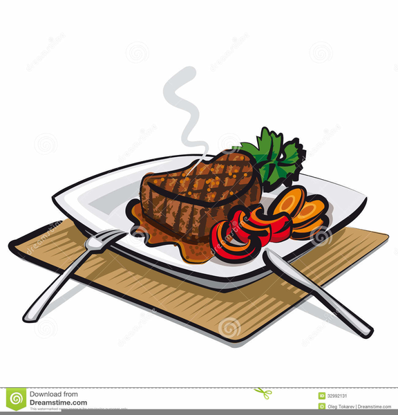 Dish food garnish cuisine. Grill clipart steak meal