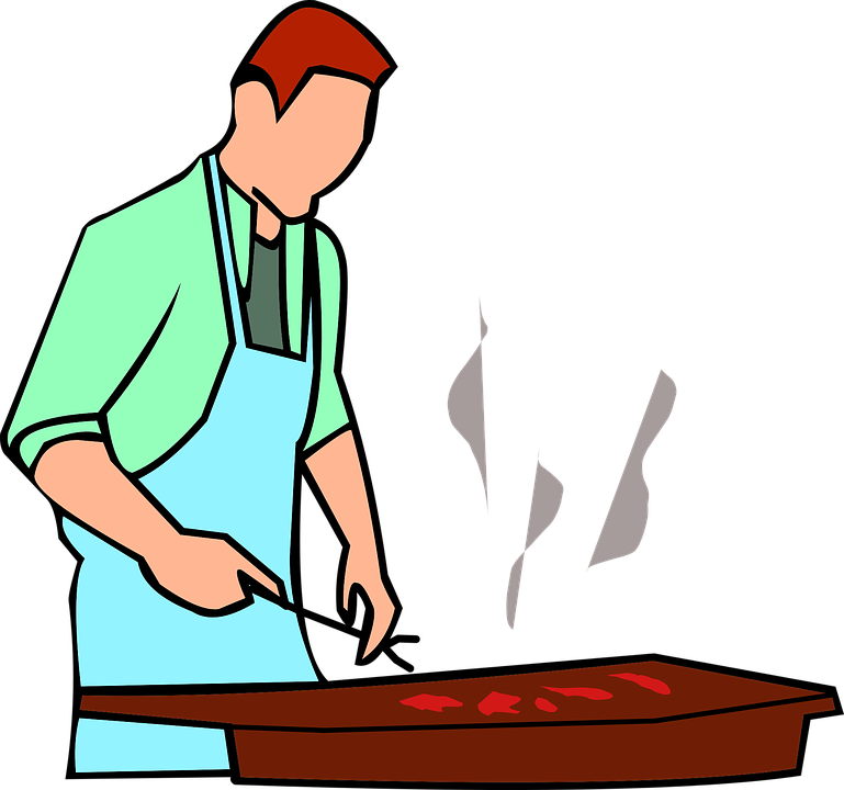 grilling clipart animated