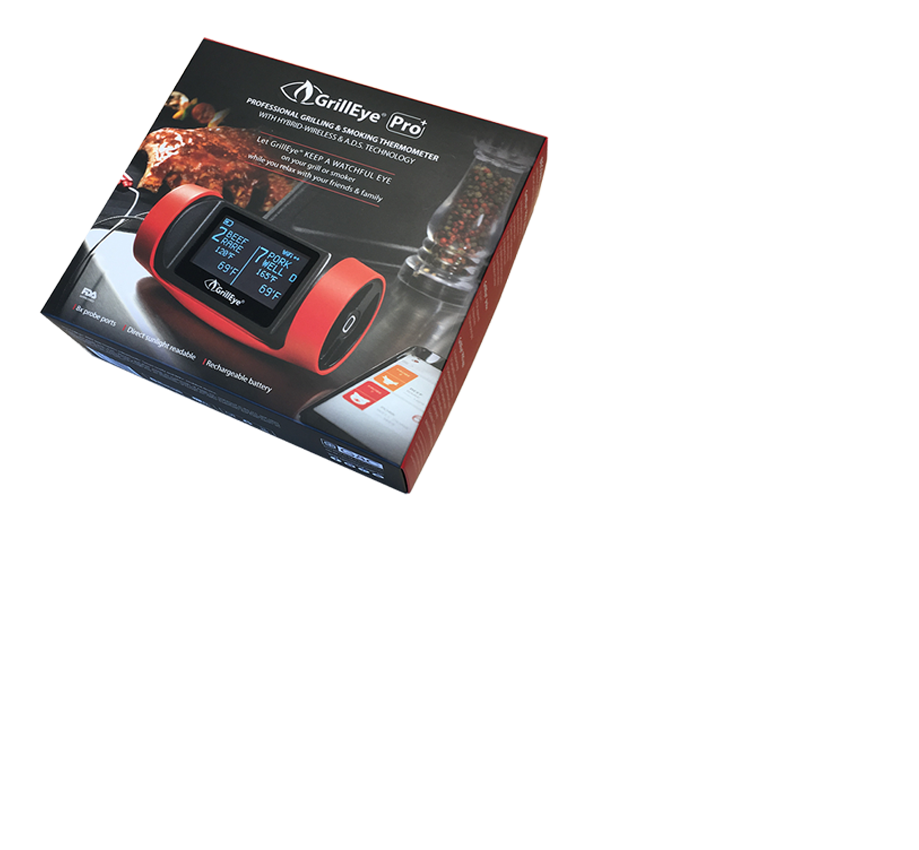 Grilleye smart bluetooth smoking. Grilling clipart grill master