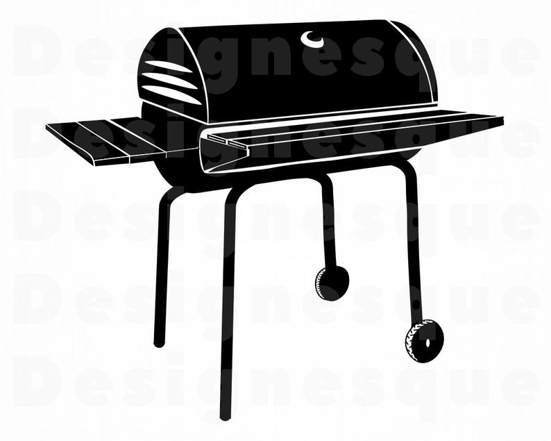 Grilling clipart silhouette. Bbq grill svg files