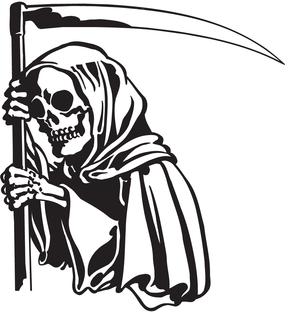 grim reaper clipart black cape